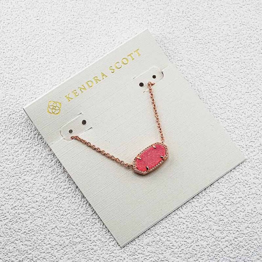 Kendra Scott Pink Quartz Necklace